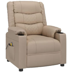 Fauteuil Inclinable Cappuccino Similicuir Vidaxl