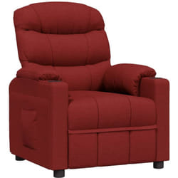 Fauteuil Inclinable Rouge Bordeaux Tissu Vidaxl
