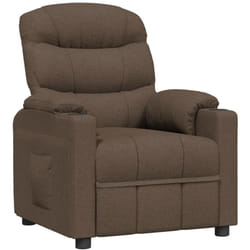 Fauteuil Inclinable Marron Tissu Vidaxl