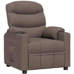 Fauteuil Inclinable Taupe Tissu Vidaxl