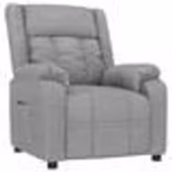 vidaXL Fauteuil inclinable Gris clair Tissu