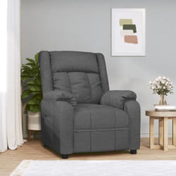 Fauteuil Inclinable Gris Foncé Tissu Vidaxl