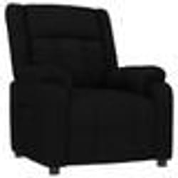 vidaXL Fauteuil inclinable Noir Tissu