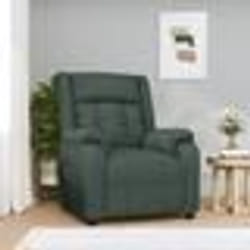 vidaXL Fauteuil inclinable Vert foncé Tissu