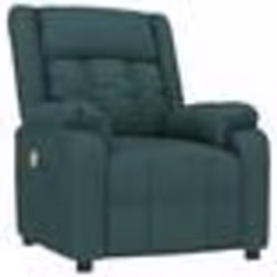 vidaXL Fauteuil de massage Vert foncé Tissu