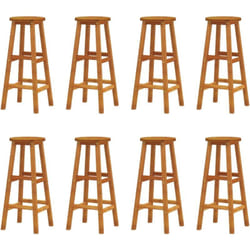 Vidaxl - Tabourets de bar lot de 8 bois massif d'acacia