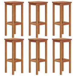 Vidaxl - Tabourets de bar lot de 6 bois massif d'acacia