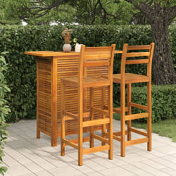 Vidaxl - Ensemble de bar de jardin 3 pcs Bois d'acacia solide