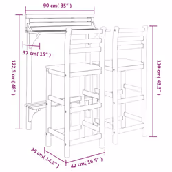 VidaXL 3116002 ensemble de meubles de jardin - Vue supplémentaire 8