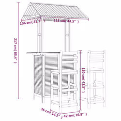 VidaXL 3116004 ensemble de meubles de jardin - Vue supplémentaire 8