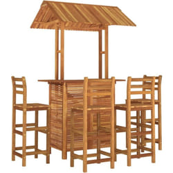 Vidaxl Ensemble De Bar De Jardin 5 Pcs Bois D'Acacia Solide