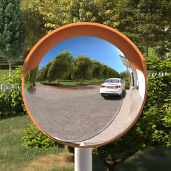 Ce miroir de circulation extérieur pratique est un choix idéal pour des raisons de sécurité et de sûreté. Matériau durable :  ...
