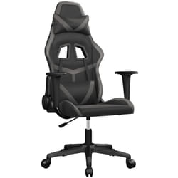 Chaise De Jeu De Massage Noir Et Gris Similicuir Vidaxl