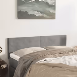 VidaXL 345798 tête de lit et pied de lit Gris clair