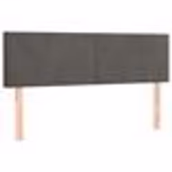 vidaXL Têtes de lit 2 pcs Gris foncé 72x5x78/88 cm Velours