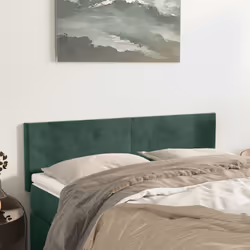 VidaXL 345801 tête de lit et pied de lit Vert foncé