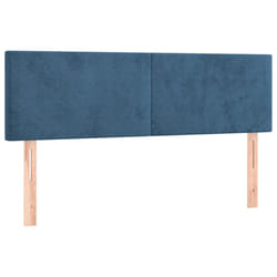 VidaXL 345802 tête de lit et pied de lit Bleu foncé