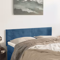 VidaXL 345802 tête de lit et pied de lit Bleu foncé