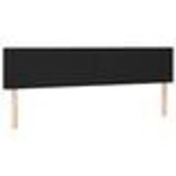 vidaXL Têtes de lit 2 pcs Noir 80x5x78/88 cm Similicuir
