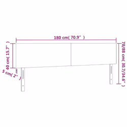 VidaXL 345828 tête de lit et pied de lit Taupe - Vue supplémentaire 8