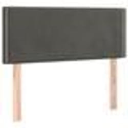 vidaXL Tête de lit Gris foncé 90x5x78/88 cm Velours