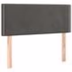 vidaXL Tête de lit Gris foncé 100x5x78/88 cm Velours