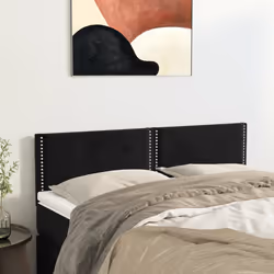 VidaXL 345940 tête de lit et pied de lit Noir