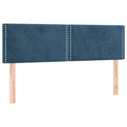 VidaXL 345942 tête de lit et pied de lit Bleu foncé