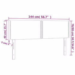 VidaXL 345943 tête de lit et pied de lit Rose - Vue supplémentaire 8