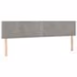vidaXL Têtes de lit 2 pcs Gris clair 90x5x78/88 cm Velours