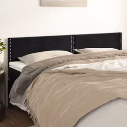 VidaXL 345980 tête de lit et pied de lit Noir