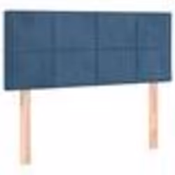 vidaXL Tête de lit Bleu foncé 80x5x78/88 cm Velours