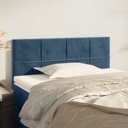 Vidaxl - Tête de lit Bleu foncé 90x5x78/88 cm Velours