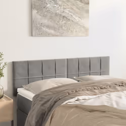 VidaXL 346054 tête de lit et pied de lit Gris clair