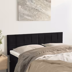 VidaXL 346056 tête de lit et pied de lit Noir