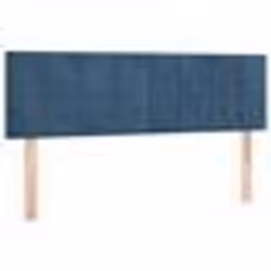 vidaXL Têtes de lit 2 pcs Bleu foncé 72x5x78/88 cm Velours