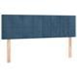 vidaXL Têtes de lit 2 pcs Bleu foncé 72x5x78/88 cm Velours