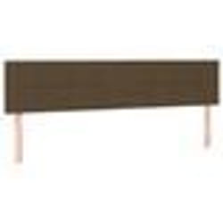 vidaXL Têtes de lit 2 pcs Marron Foncé 80x5x78/88 cm Tissu