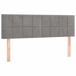 VidaXL 346068, Gris clair, Polyester, Bois, 1600 mm, 78 cm, 88 cm, 50 mm