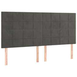 VidaXL 346069 tête de lit et pied de lit Gris foncé