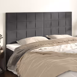 VidaXL 346069 tête de lit et pied de lit Gris foncé