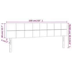 VidaXL 346073 tête de lit et pied de lit Rose - Vue supplémentaire 8