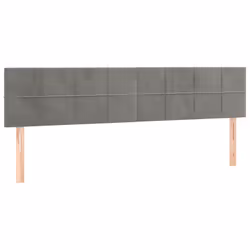 VidaXL 346082, Gris clair, Polyester, Bois, 1800 mm, 78 cm, 88 cm, 50 mm