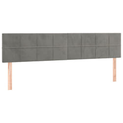 VidaXL 346082 tête de lit et pied de lit Gris clair