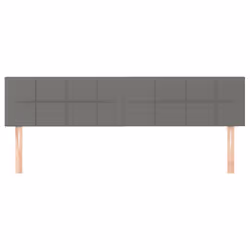 VidaXL 346089 tête de lit et pied de lit Gris foncé