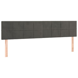 VidaXL 346097 tête de lit et pied de lit Gris foncé
