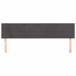 VidaXL 346097 tête de lit et pied de lit Gris foncé