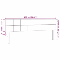 VidaXL 346097 tête de lit et pied de lit Gris foncé - Vue supplémentaire 8