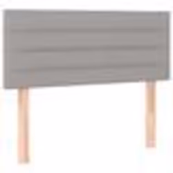 vidaXL Tête de lit Gris clair 100x5x78/88 cm Tissu