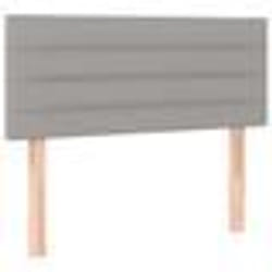 vidaXL Tête de lit Gris clair 100x5x78/88 cm Tissu